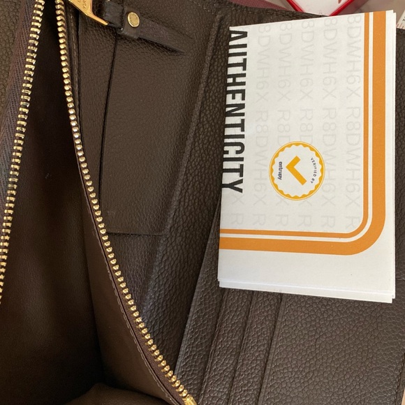 Louis Vuitton Dark Brown Embossed Wallet - Picture 6 of 14